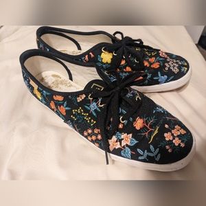Rifle paper co X keds size 8.5 embroidered sneakers